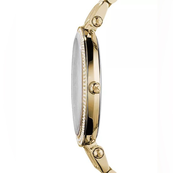 NWT Gold-Tone Stainless Steel Bracelet Watch - Pavé Case by Michael Kors - Picture 7 of 9